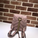 Gucii GG Marmont Quilted Backpack in 528129 Bag