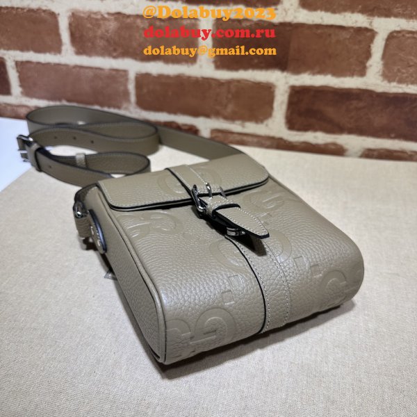 Jumbo GG 1:1 Mirror Messenger 760235 Gucci Replica Bag