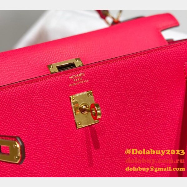 High Quality Replica Hermes Epsom Kelly 19/25/28CM Red Bag For Sale