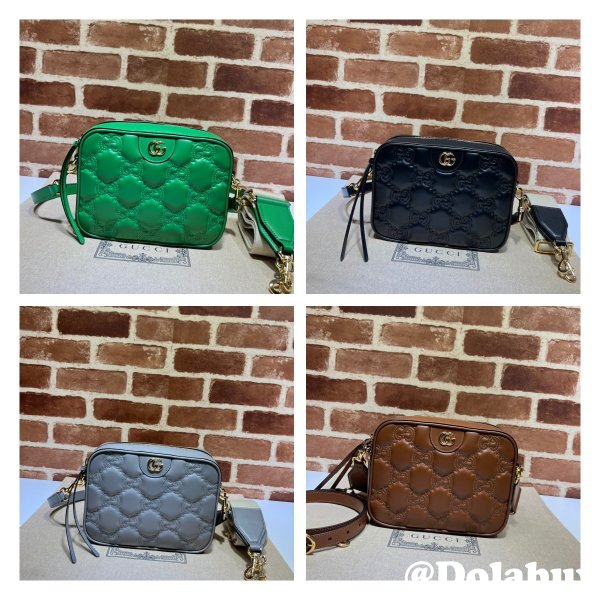 Fake Gucci Designer GG matelassé leather shoulder 702234 Bags