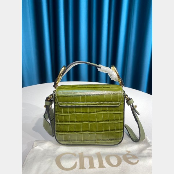 Designer Chloé Luxury 6030 C Bag In Embossed Croco Effect