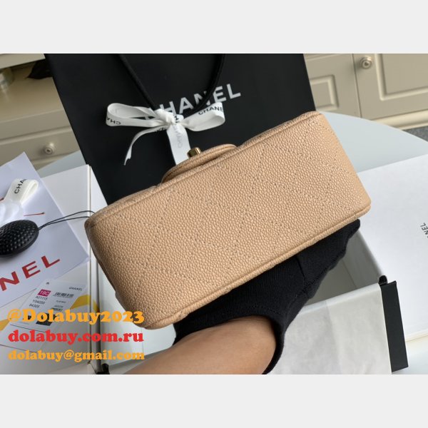 CC 7 Star CF 17CM Classic Flap Apricot UK Bag