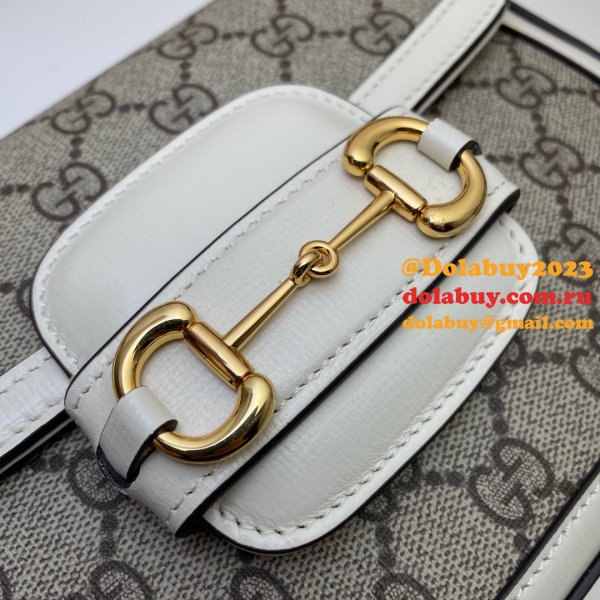 Gucci Replicas Horsebit 1955 mini bag white