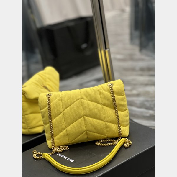 AAA+ 620333 Saint Laurent Knockoff Puffer Toy Bag In Canvas 29cm