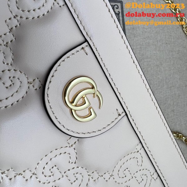 1:1 Replica Gucci 702200 GG Matelassé Leather Shoulder Bag designer bags