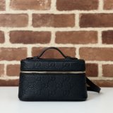 Replica Gucci GG Emblem Super Mini 1:1 Mirror 815949 Black Bag