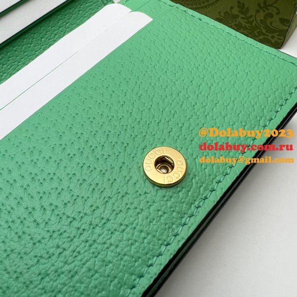 Gucci Knockoff GG Supreme Jumbo Ophidia Card Case 523155 Wallet