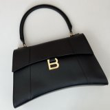 Balenciaga Replica Box In Black 812214 Hourglass Handbag