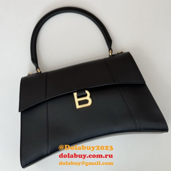 Balenciaga Replica Box In Black 812214 Hourglass Handbag