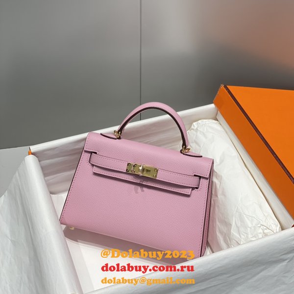 Buy Designer Best Replica Hermes Kelly 19CM Mini Bags Online