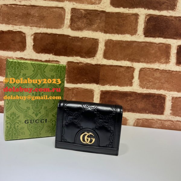 High Quality 1:1 Replica Gucci GG Matelassé Card Case 723786 Wallet