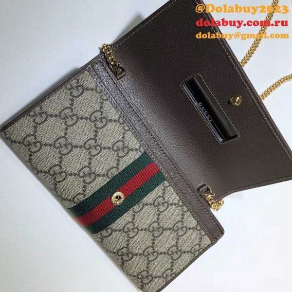 Replica Ophidia GG chain wallet 546592