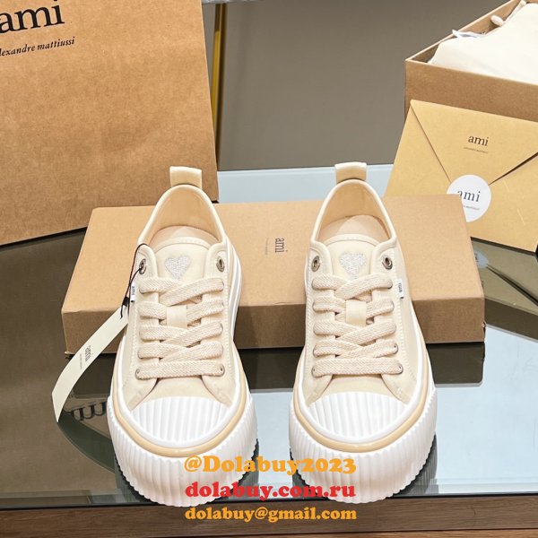 Ami Paris High Quality Platform Tpu Canvas Replica Shoes