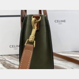 Designer Replica Celine Brown/Green Luggage Bags For Sale