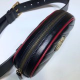 Replica Gucci Hibiscus 476434 AAA+ Chevron Leather GG Marmont