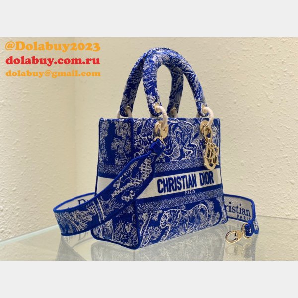 Cheap Replica Designer Christian Dior Lady Dior 24cm Handbags