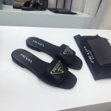 Replica Prada Logo cutout White And Black Calfskin leather sandals