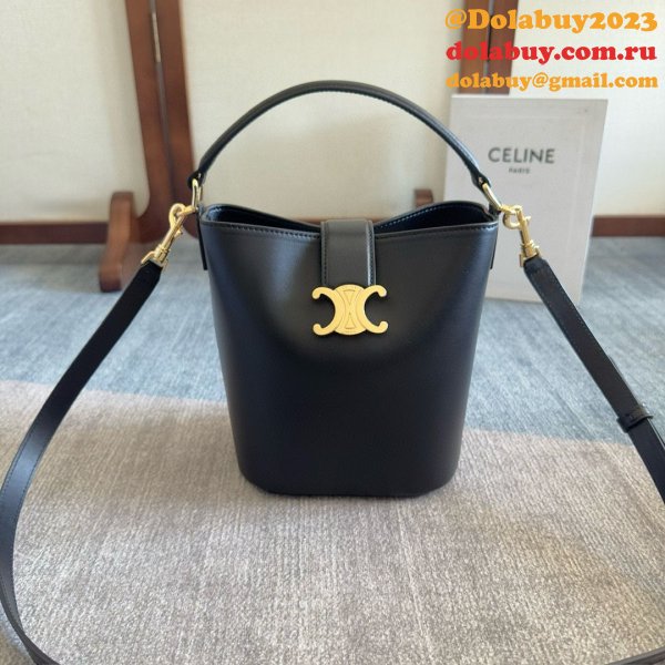 Celine SMALL BUCKET LOUISE IN SMOOTH CALFSKIN