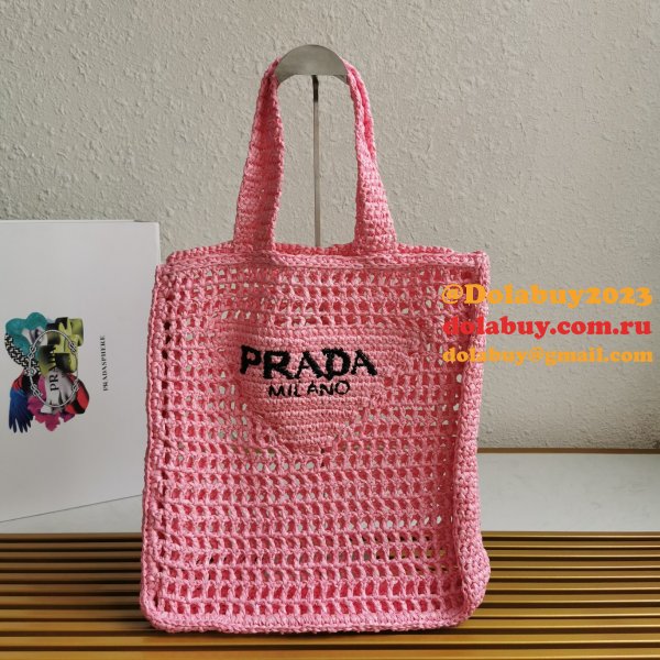 Top Quality PRADA Raffia tote bag Replica