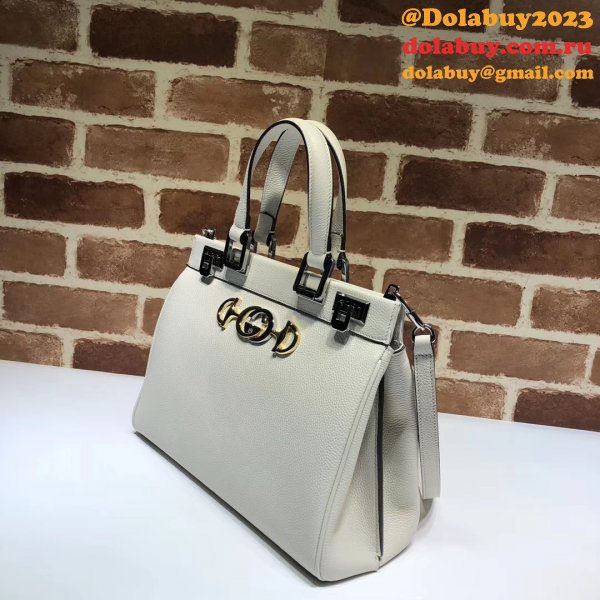 High Quality Leather Gucci 569712 Zumi Small Top Handle Replica Bag