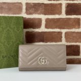 Gucci Replica Soft Leather GG Marmont Continental Wallet 443436 Bag