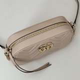 Gucci Replicas GG Marmont 447632 Pink Shoulder Best Bag