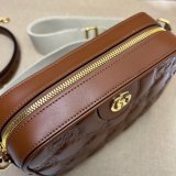 Fake Gucci Designer GG matelassé leather shoulder 702234 Bags