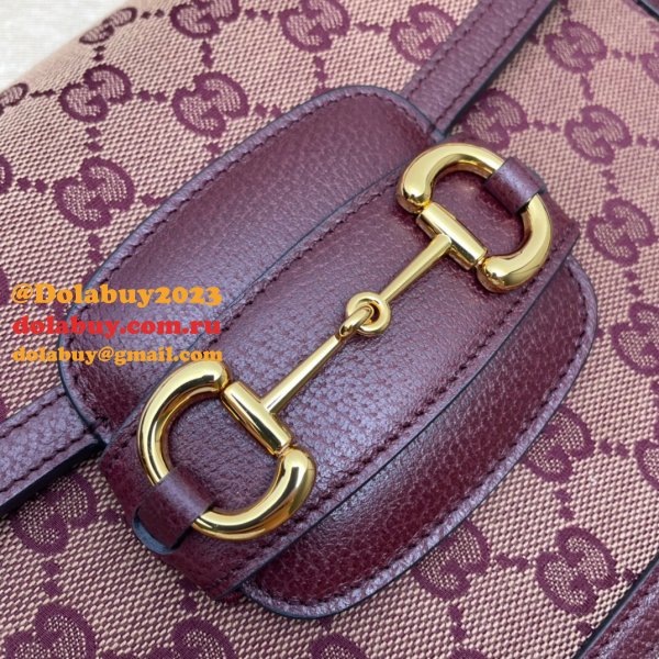 Top Quality Gucci Horsebit 1955 Shoulder GG Supreme 602204 Replica Bag