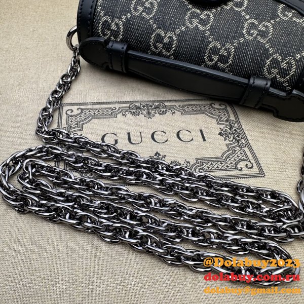 Knockoff Ophidia GG Gucci Black 696180 Shoulder Bag