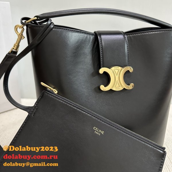 7 Star Celine Triomphe Louise Bucket Bag 116613