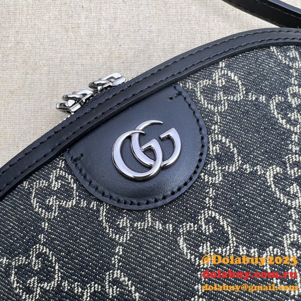 Quality Best Fake Black Ophidia GG 499621 Shoulder Fashion Bag