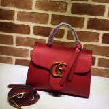 UK Gucci GG Fake Marmont leather top handle mini 442622 bag