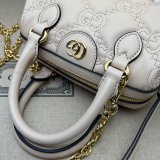 Gucci Best Perfect GG matelassé leather top handle 702251 Replica bag