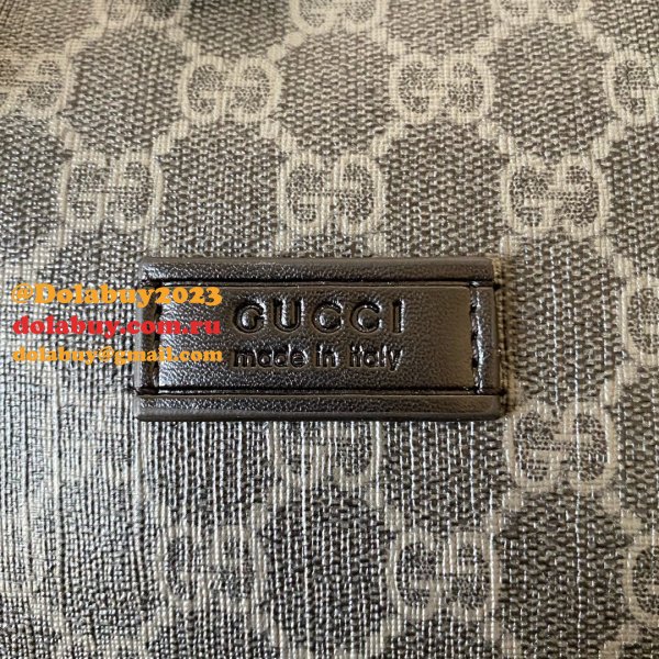 Replica On Sale Gucci 474131 GG Black carry-on duffle Bag