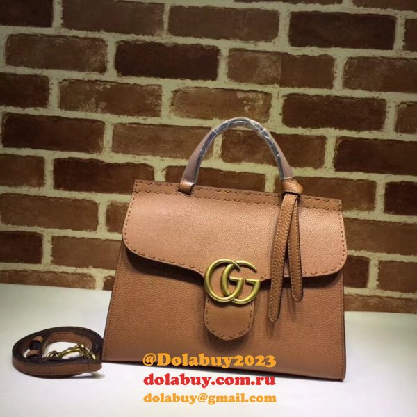 7 Star Gucii GG Best Marmont leather top handle 421890 bag