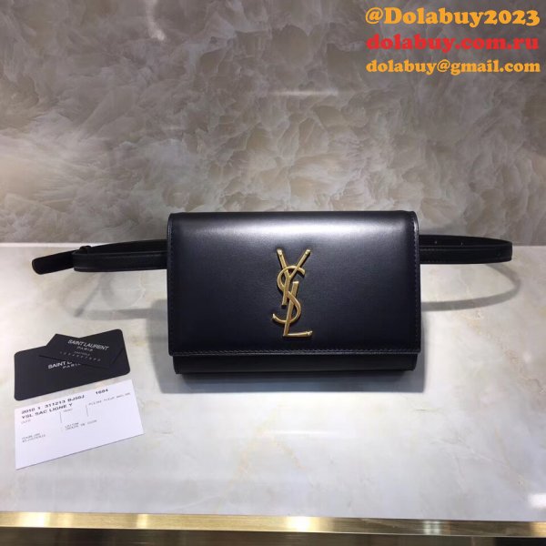 Replicas YSL Saint Laurent Waist Pack Fanny Pack Black Belt Bag