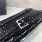 Replica black Saint Laurent YSL Monogram Logo Fanny Pack