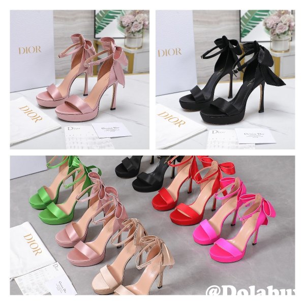 Duplicate Mlle Dior Heeled Sandal Top Quality