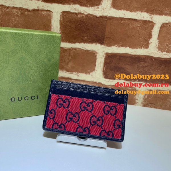 UK Gucci High Quality 659601 GG Multicolor card case wallet