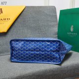 AAA+ Goyard Classic Chevron St. Louis PM Totes Blue Bags