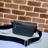 Top Quality Gucci Belt bag with Interlocking G 682933 black GG Supreme