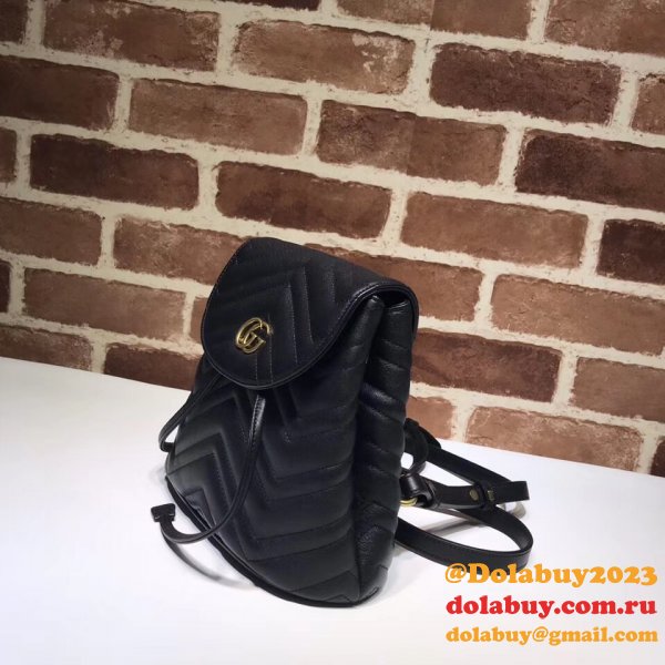 Gucii GG Marmont Quilted Backpack in 528129 Bag