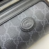 Top Quality Gucci Belt bag with Interlocking G 682933 black GG Supreme