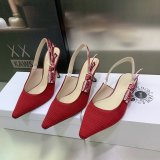 Dior J'Adior Slingback Replica Macrame Pumps Shoes