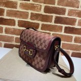 Top Quality Gucci Horsebit 1955 Shoulder GG Supreme 602204 Replica Bag