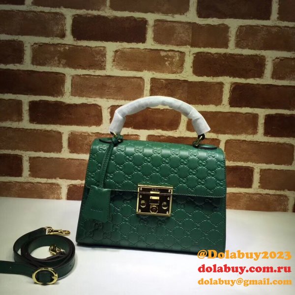 Replica Gucci Best GG Supreme Padlock Small Top Handle 453188 Bag