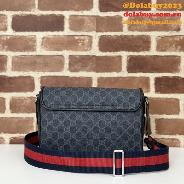 Gucci Replicas 792124 GG Supreme Crossbody Ophidia Men Bag