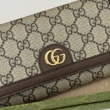 Gucci Ophidia Chain 1:1 Mirror Inspired 772309 Wallet GG Canvas Continental