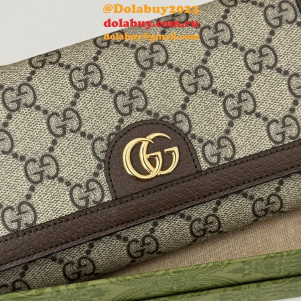 Gucci Ophidia Chain 1:1 Mirror Inspired 772309 Wallet GG Canvas Continental