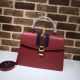 Replica Gucci Cheap 431665 Sylvie medium top handle bag